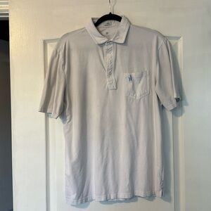 johnnie-O Light Gray Short Sleeve Polo